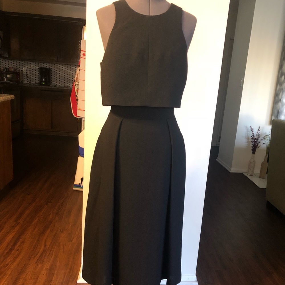 Black 2 piece designer dress